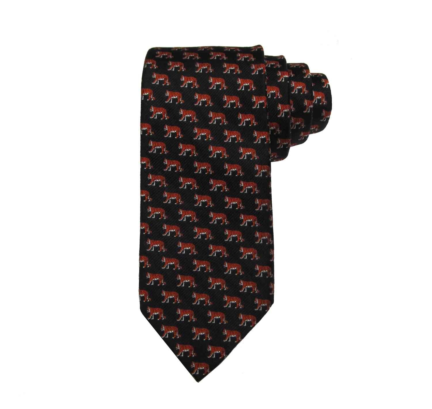 Princeton All Over Tiger Print Tie Princeton University Store