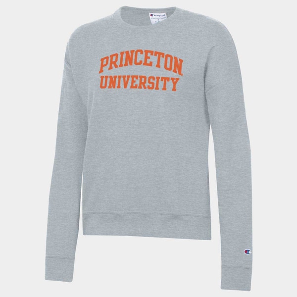 champion women's twill crew grey