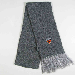 Marled Fringed Shield Scarf with Princeton Shield