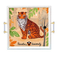 Princeton University Sketch Tray, Large Tiger in front of Nassau Hall with Princeton University and Shield below