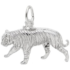 Sterling Silver Tiger Charm
