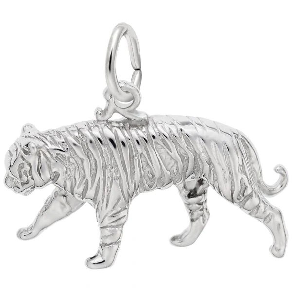 Sterling Silver Tiger Charm