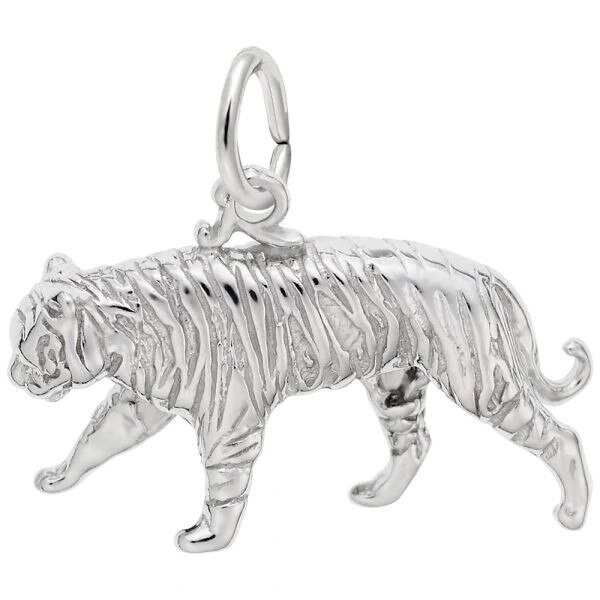 Sterling Silver Tiger Charm