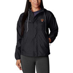 Columbia Women's Princeton Flash Challenger Windbreaker - front with Princeton Shield at left chest