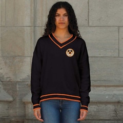 Princeton Women's V-Neck Sweater - Black