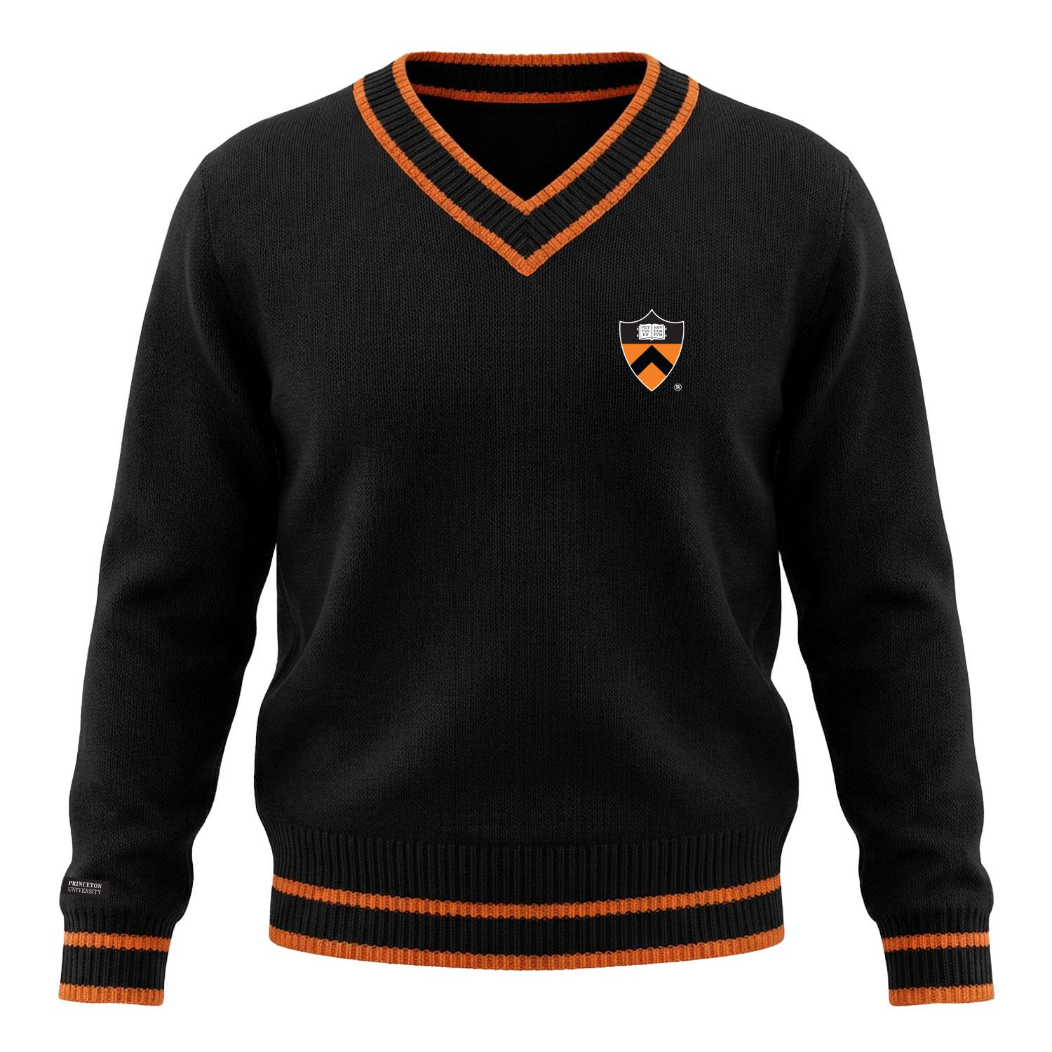 Barbarian V-Neck Sweater with Shield | Princeton University Store