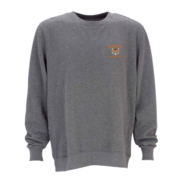 grey sweater with tiger logo