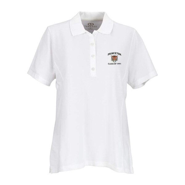 white polo with mascot tiger