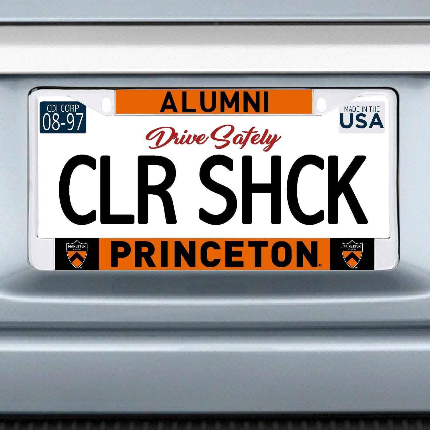 Alumni License Plate Frame (Chrome) Princeton University Store